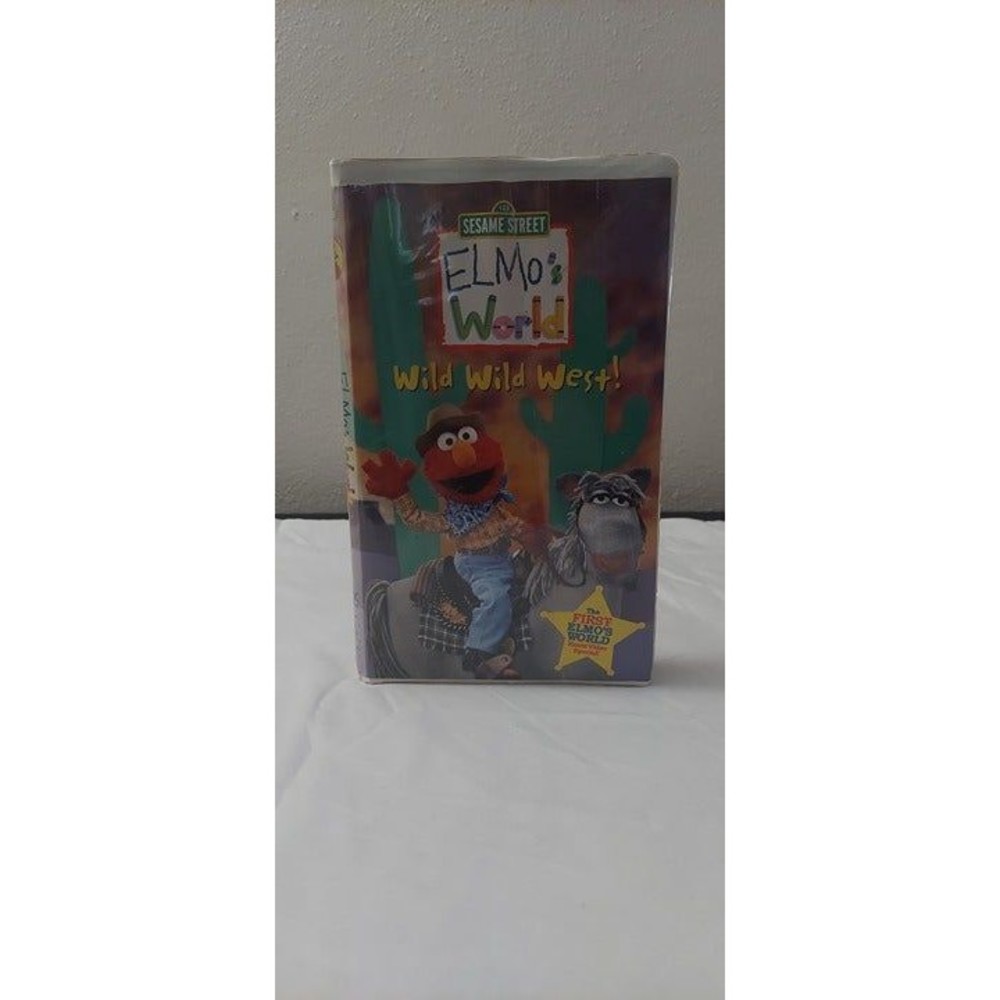 Elmo's World - Wild Wild West VHS 2001 Rare Clamshell Sesame Street